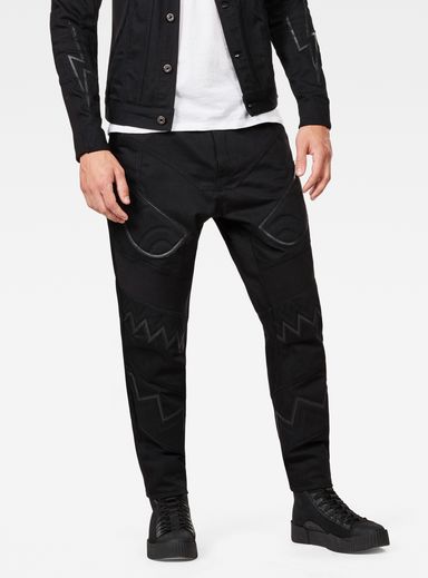 Motac-X Deconstructed Relaxed Straight Moto Jeans